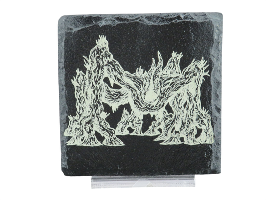 Laser Engraved Slate Coaster - ST4