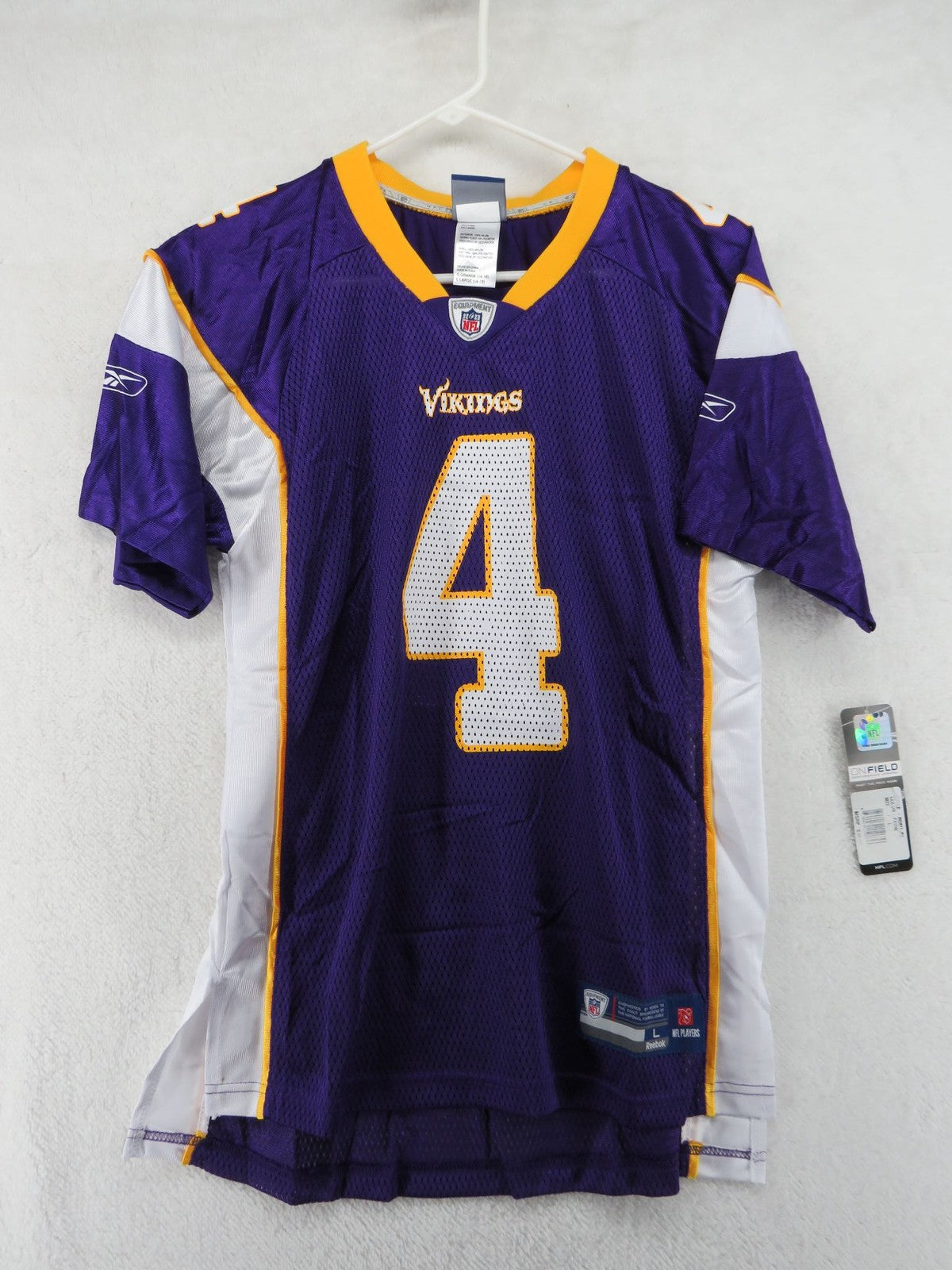 Minnesota Vikings Reebok NFL Jersey - Youth Large 14-16 - Brett Favre #40