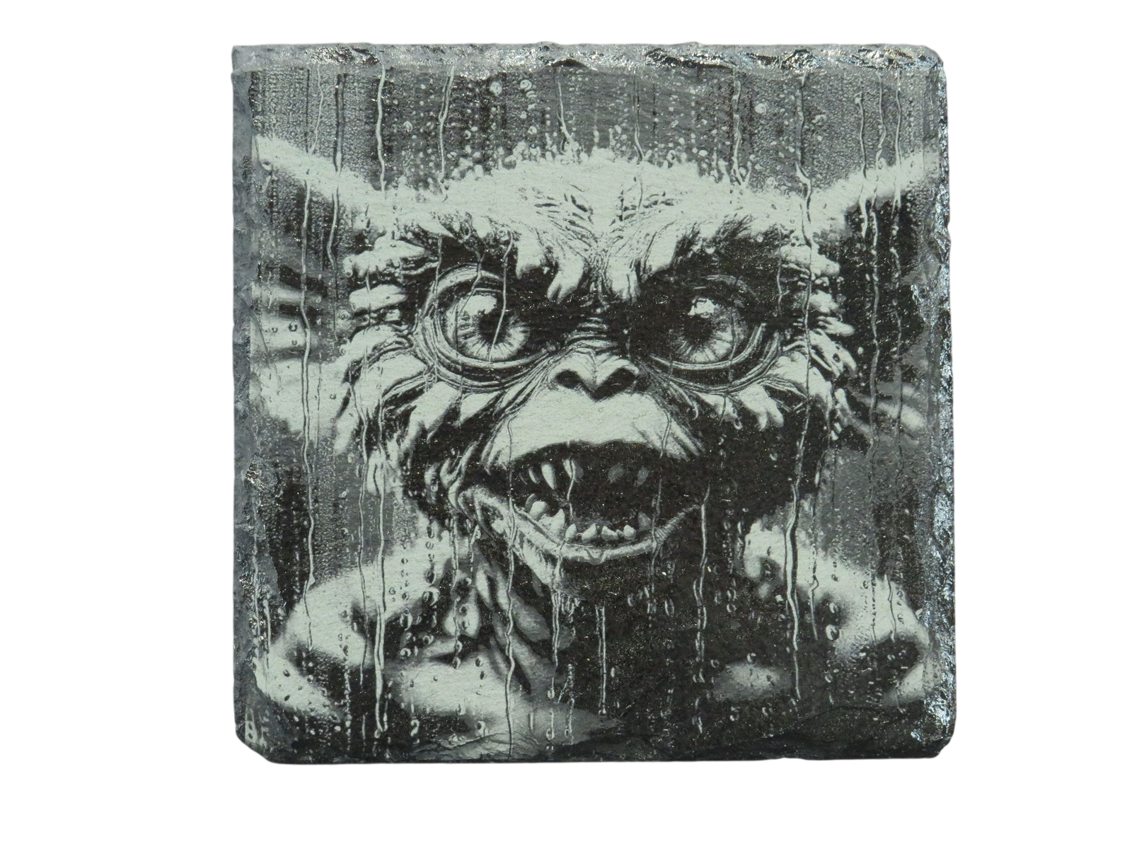 Laser Engraved Slate Coaster - GR1