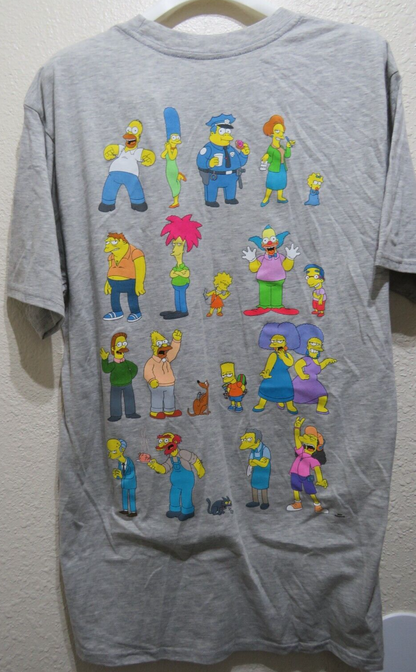 The Simpsons Springfield Characters T Shirt - Size LT