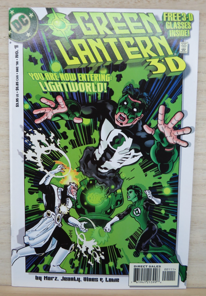 GREEN LANTERN 3D #1  - NO GLASSES - DC COMICS - 1998