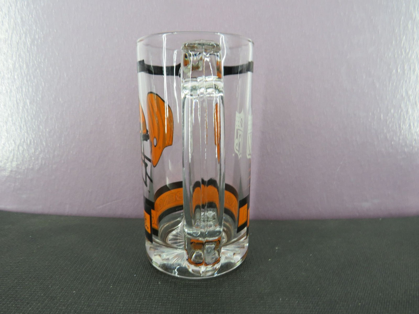 Vintage Cincinnati Bengals Beer Mug Stein Tall Glass 1980s NFL