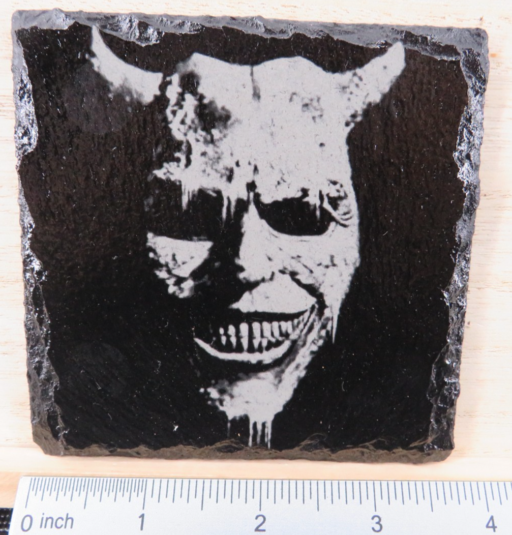 Laser Engraved Slate Coaster - G (v.2)