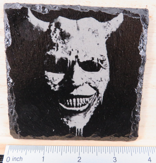 Laser Engraved Slate Coaster - G (v.2)