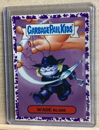 2018 Topps Garbage Pail Kids - Wade Blade - Purple