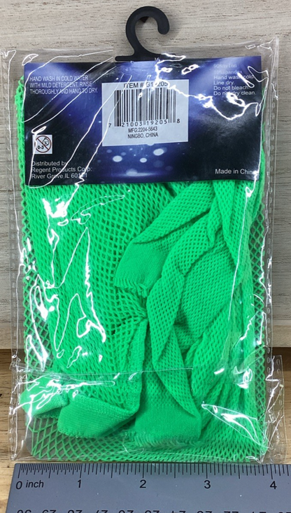 Regent Halloween Costume Neon Fishnet Stockings - Green