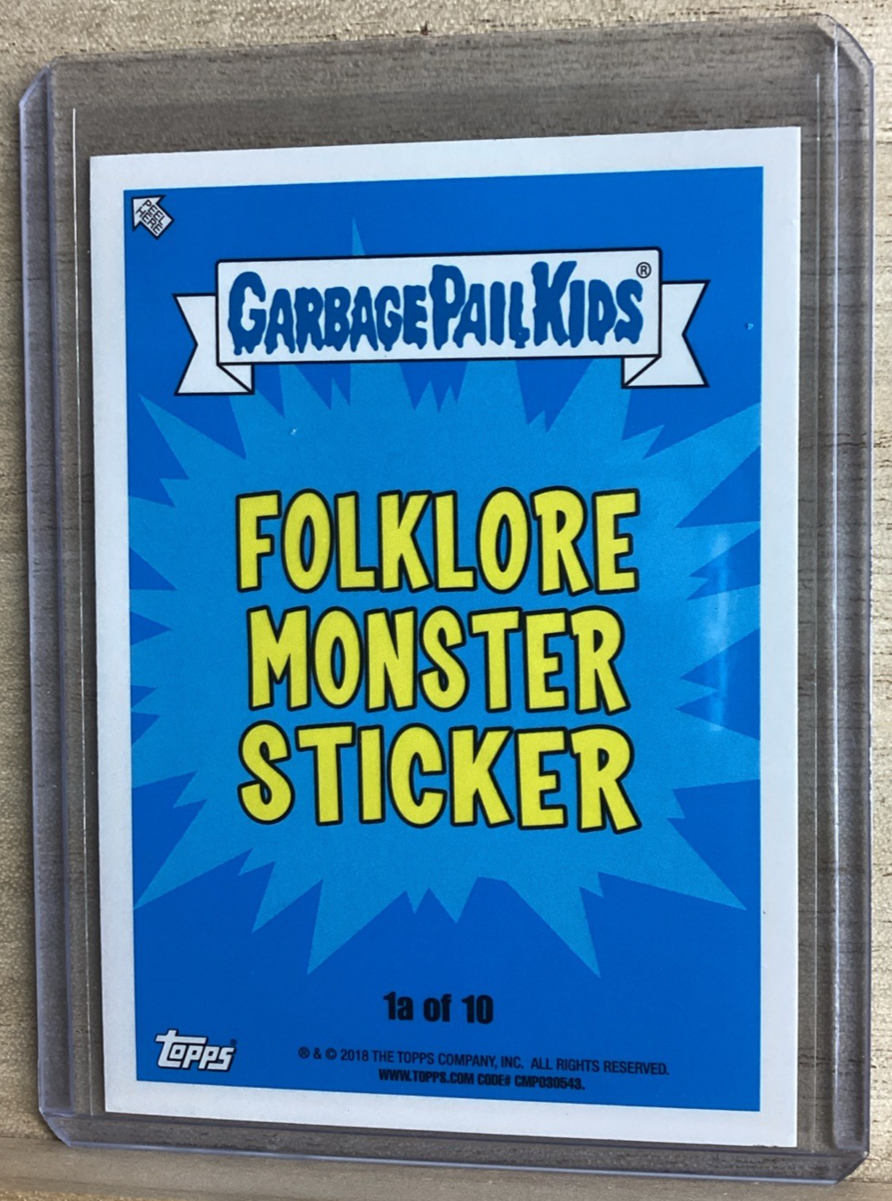 2018 Garbage Pail Kids - Squashed Scott - Green