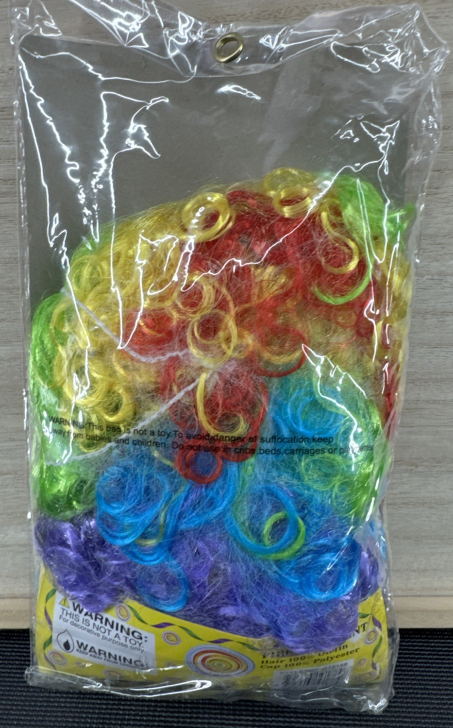 Clown Wig Ages 12+ - Multicolor