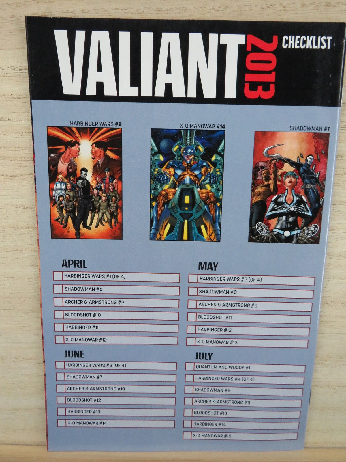 2013 Valiant Free Comic Book Day Promotional Comic Book