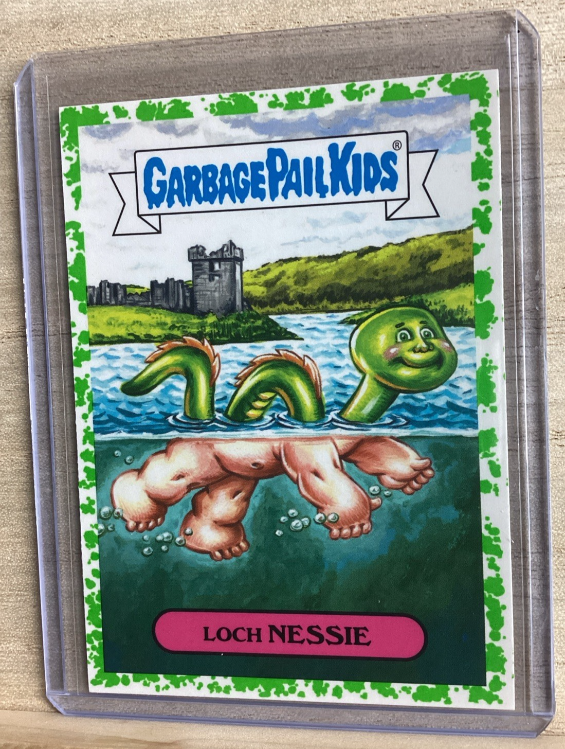 2018 Garbage Pail Kids - Loch Nessie - Green