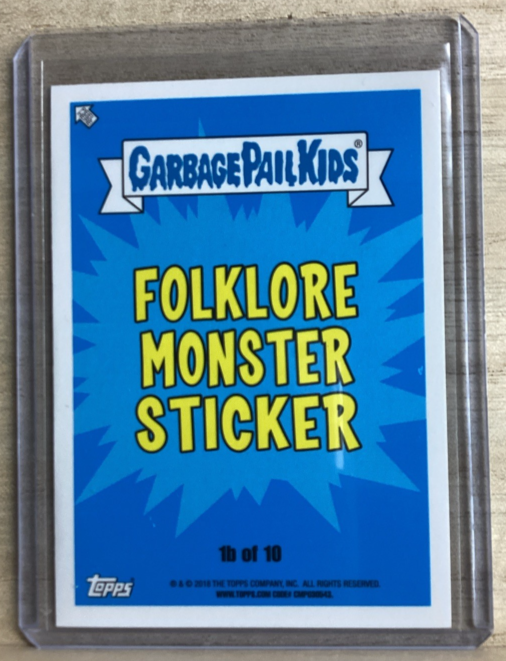 2018 Garbage Pail Kids - Stepped on Stephan - Green