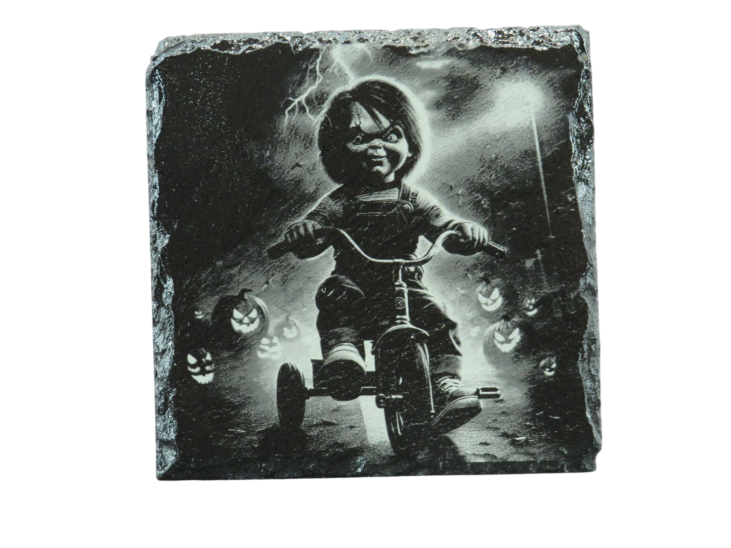Laser Engraved Slate Coaster - CH11
