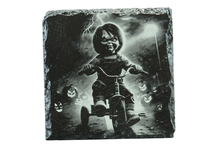 Laser Engraved Slate Coaster - CH11
