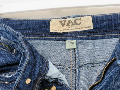 Nine West VAC Jeans - Women's 12 Straight Leg Studded Embroidered Pockets