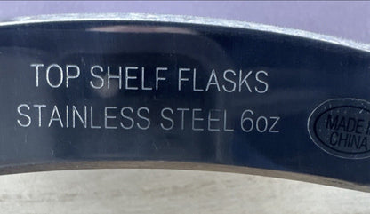 Laser Engraved Flask - 6 oz Stainless Steel  - V