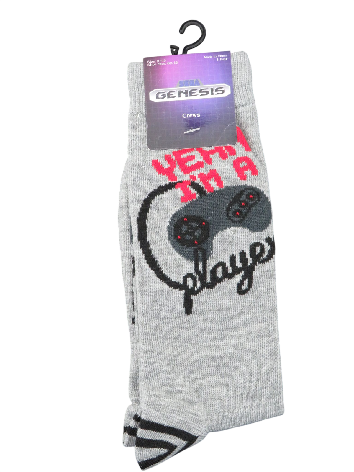 Sega Genesis Socks - Unisex One Size Gray0