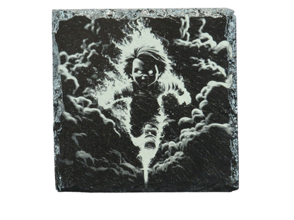 Laser Engraved Slate Coaster - CH12