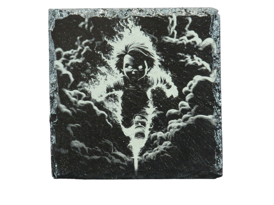 Laser Engraved Slate Coaster - CH12