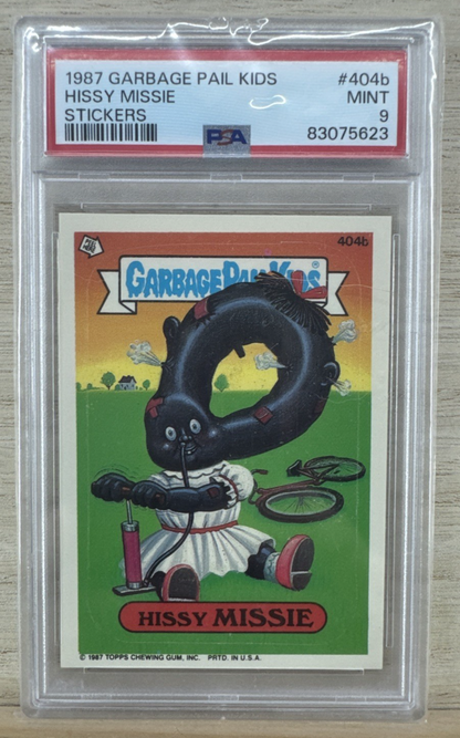 1987 GARBAGE PAIL KIDS - HISSY MISSIE 404b - PSA 90