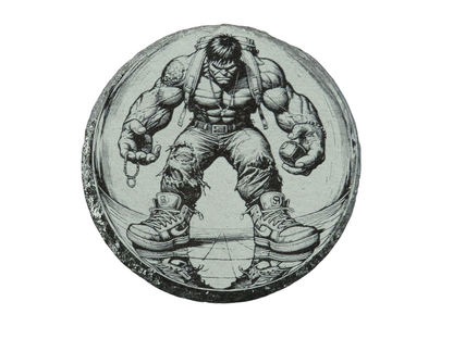 Laser Engraved Round Slate Coaster - MV2