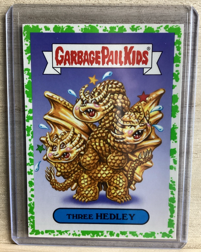 2018 Topps Garbage Pail Kids - Three Hedley - Green