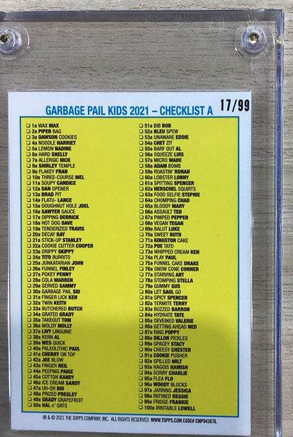 2021 Topps Garbage Pail Kids - Twin Keith - Blue 17/99