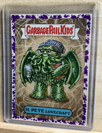 2018 Topps Garbage Pail Kids - H Pete Lovecraft - Purple