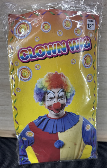 Clown Wig Ages 12+ - Multicolor
