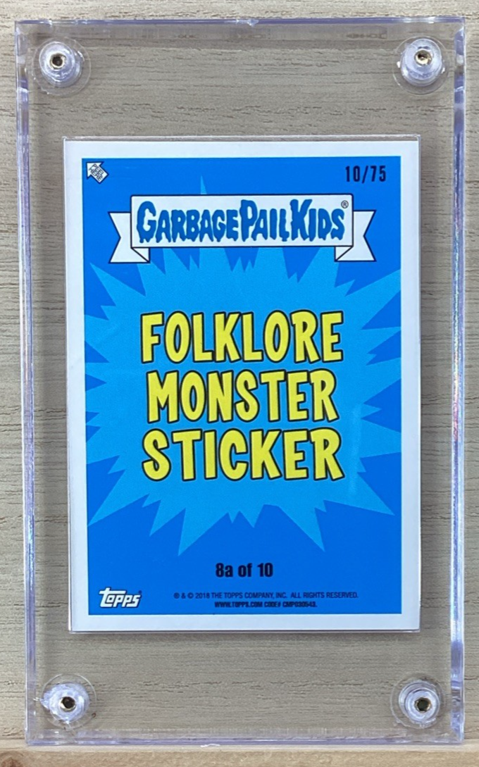 2018 Garbage Pail Kids - Boogey Manny - Red 10/75