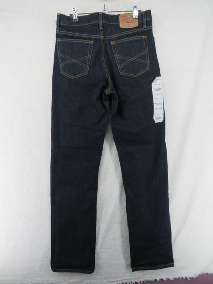 John B Stetson Jeans Men's W30 L36 Standard Straight Leg Indigo Work Denim 1520