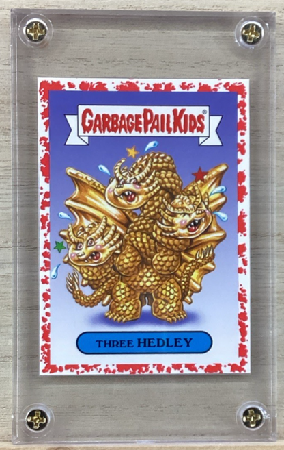 2018 Topps Garbage Pail Kids - Three Hedley - Red 29/75