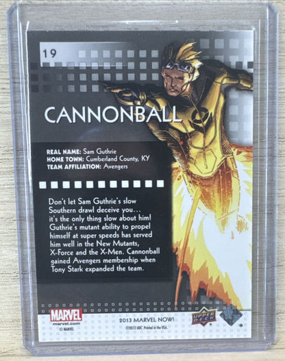 2013 Upper Deck Marvel Now SILVER - #19 Cannonball