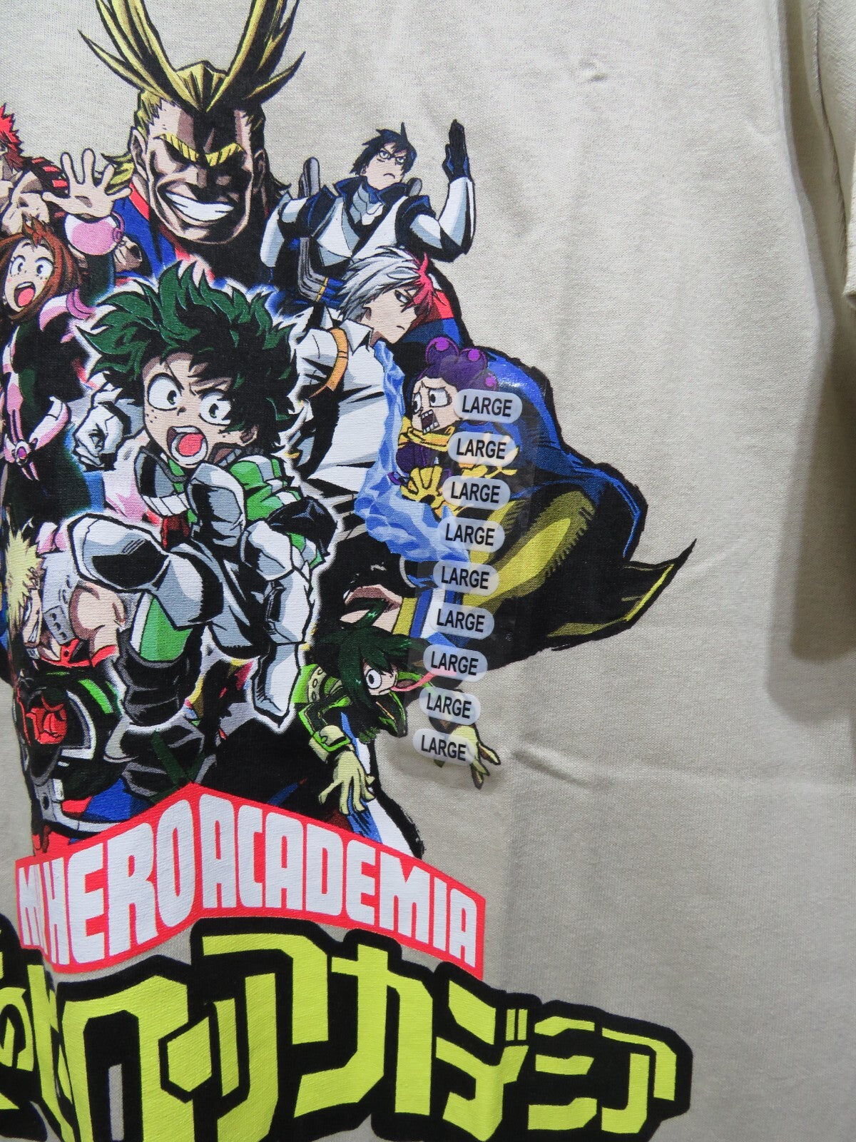 MY HERO ACADEMIA T Shirt - Size Large