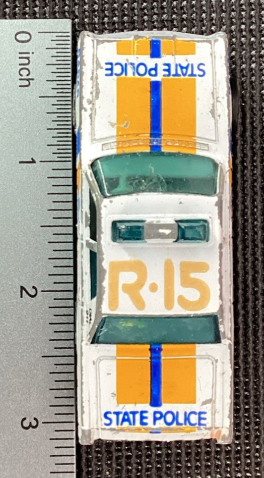 1978 Matchbox White Mercury R15 State Police Die Cast Car