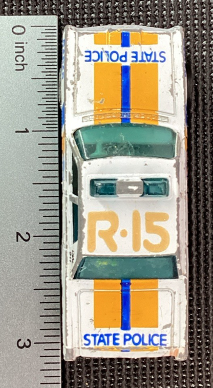 1978 Matchbox White Mercury R15 State Police Die Cast Car