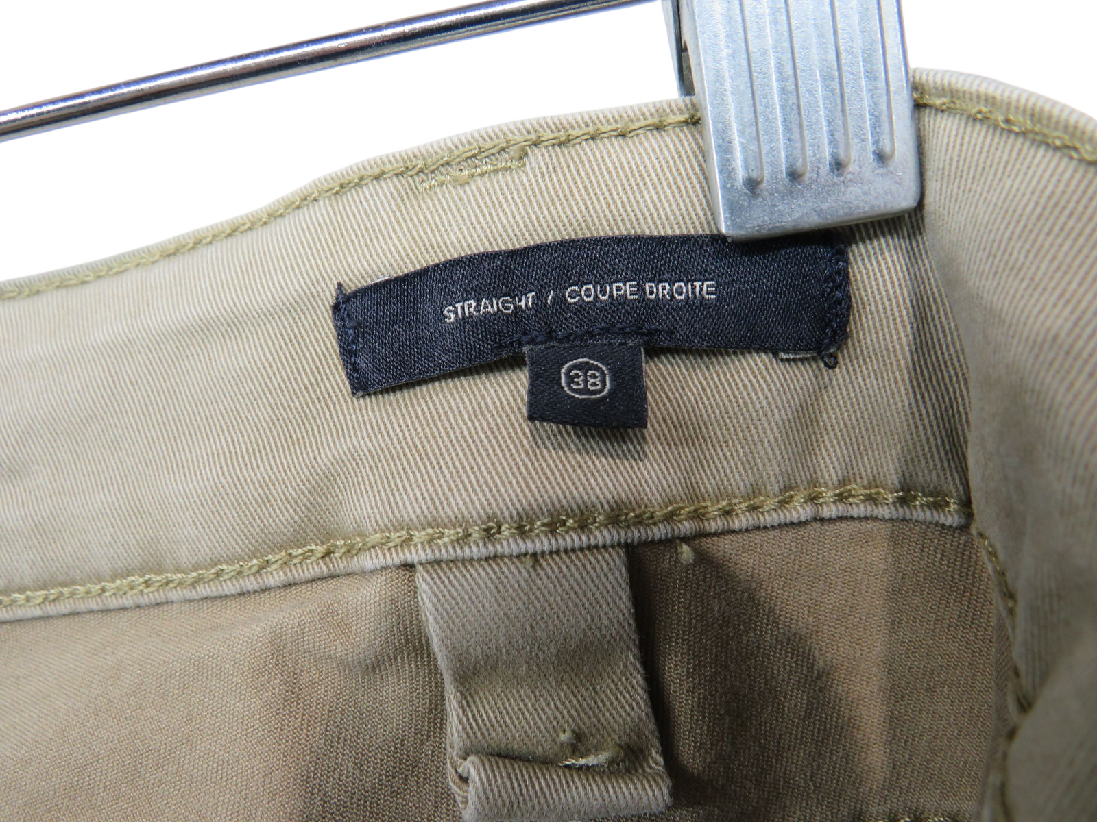 Dockers Pants Men's 38x32 Straight Khaki Chino Flat Front Zip Fly Casual W38 L32
