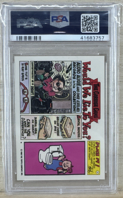 1988 Topps Garbage Pail Kids - Undersea Lee #543a - PSA 8