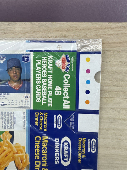 1987 Kraft Home Plate Heroes Never Folded Panel - Kent Hrbek Ron Darling