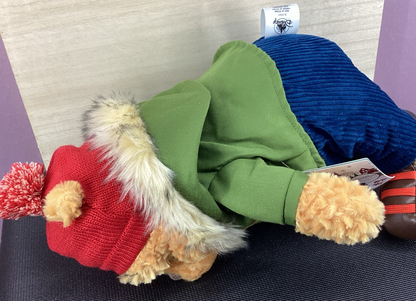 Disney Store Winnie the Pooh Christmas Plush Special Edition-Holiday-Parka