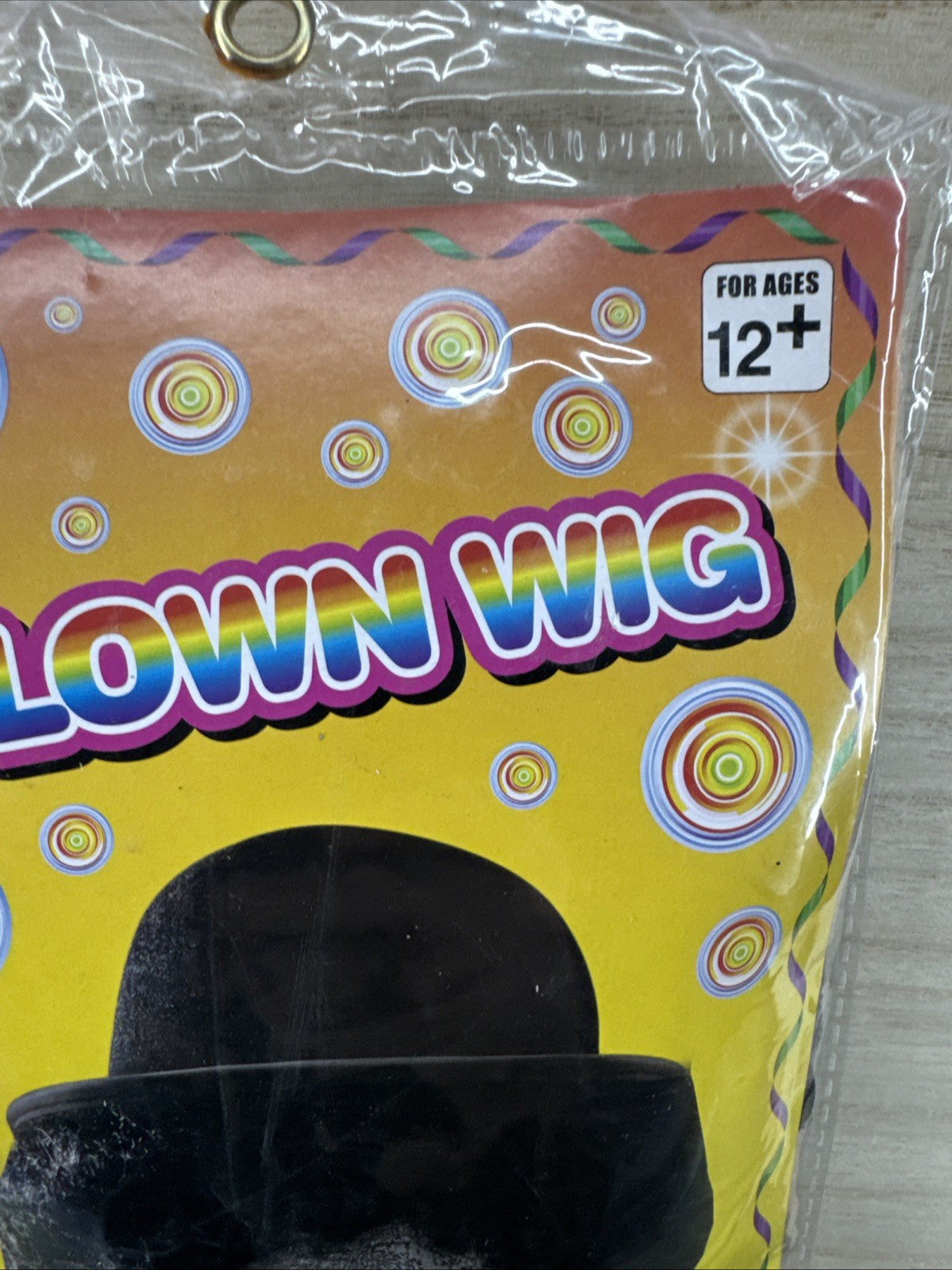 Clown Wig Ages 12+ - Black