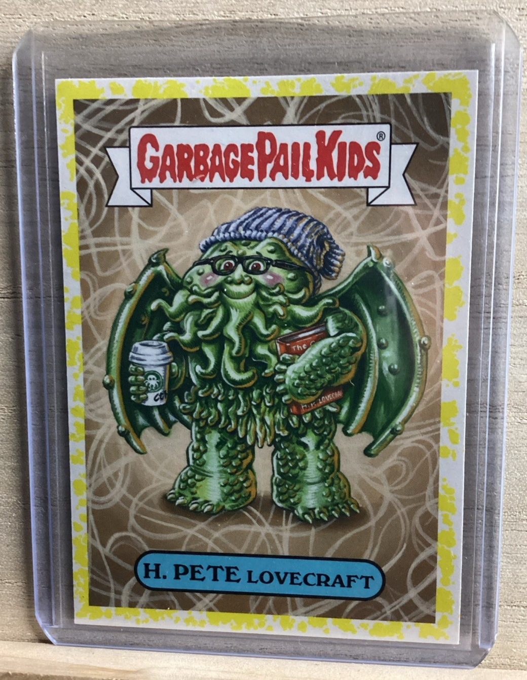 2018 Topps Garbage Pail Kids - H Pete Lovecraft - Yellow