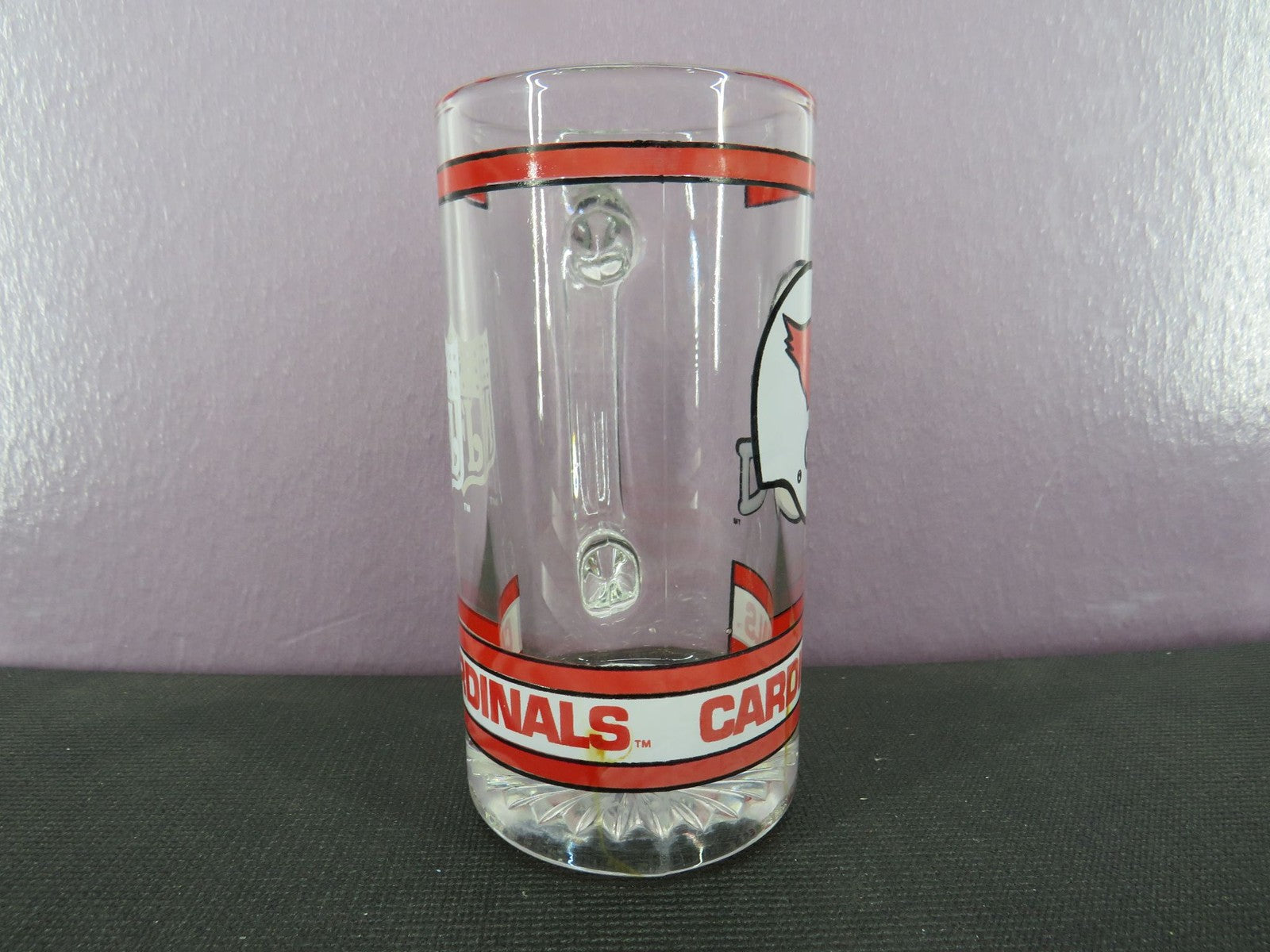 Vintage Arizona Cardinals Beer Mug Stein Tall Glass 1980s NFL