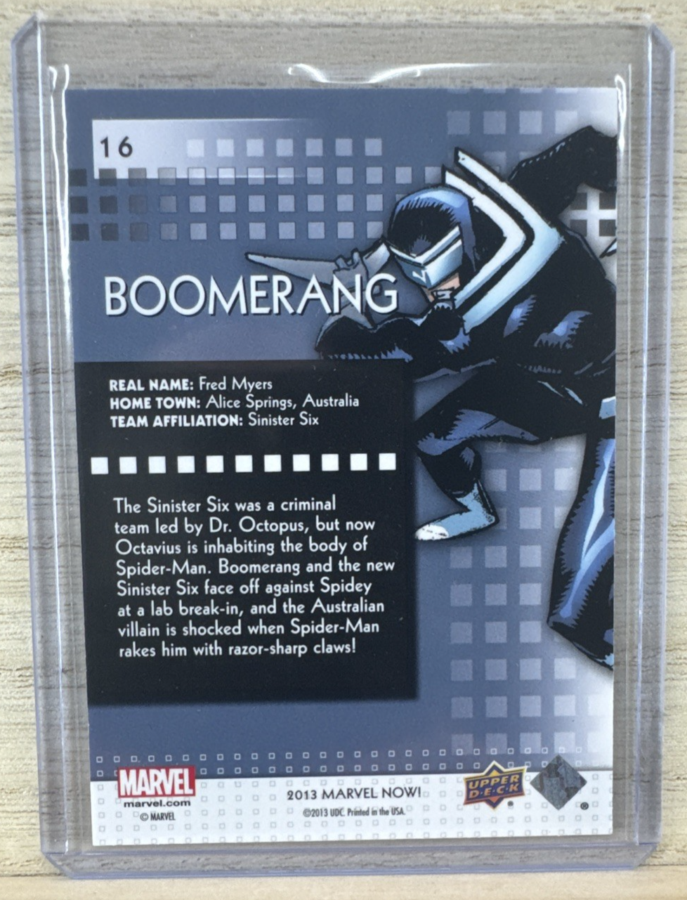 2013 Upper Deck Marvel Now SILVER - #16 Boomerang