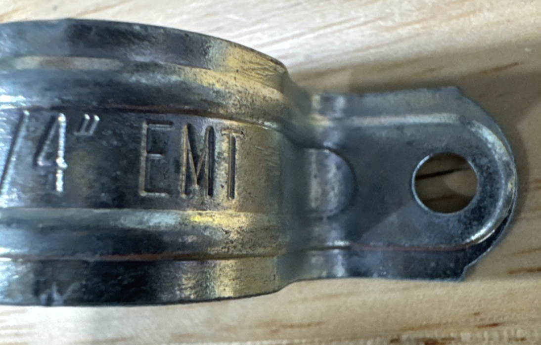 3/4" EMT Two Hole Straps - Lot Of 20 Straps
