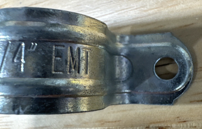 3/4" EMT Two Hole Straps - Lot Of 20 Straps