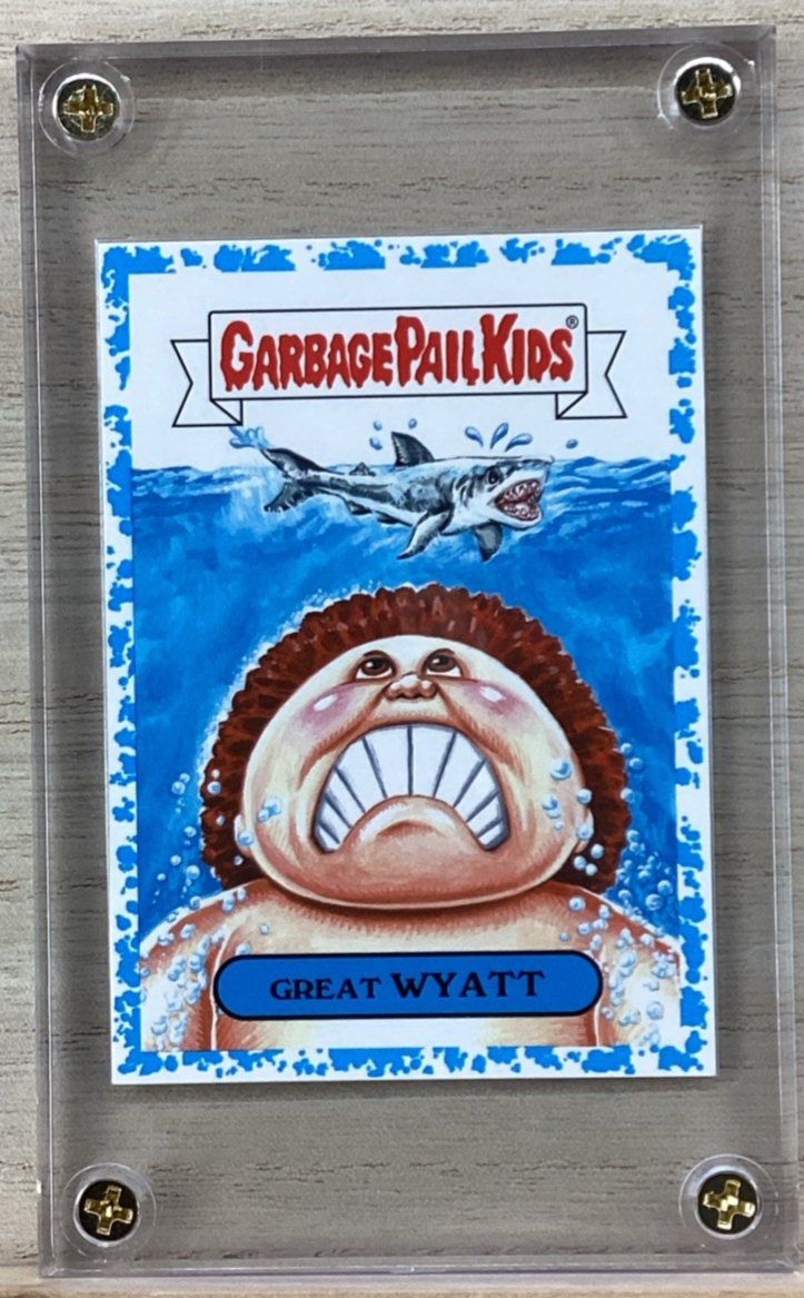 2018 Topps Garbage Pail Kids - Great Wyatt - Blue 29/99