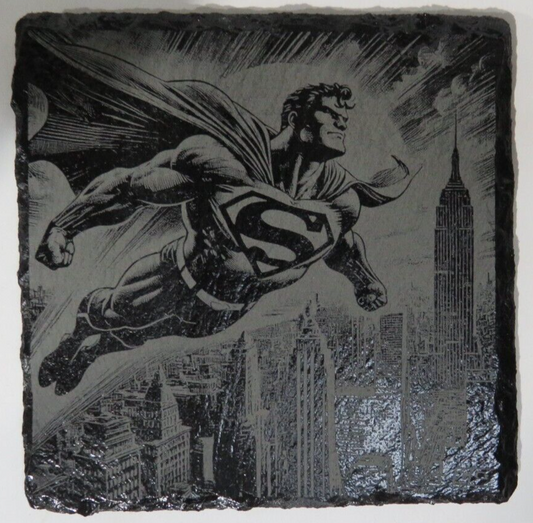 Laser Engraved Slate Coaster - S