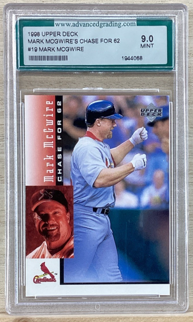 1998 Upper Deck Mark McGwire's Chase For 62 - #19 Mark McGwire - Graded