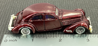 1996 Hot Wheels '36 Cord Sedan - 1/64 Maroon Flake1
