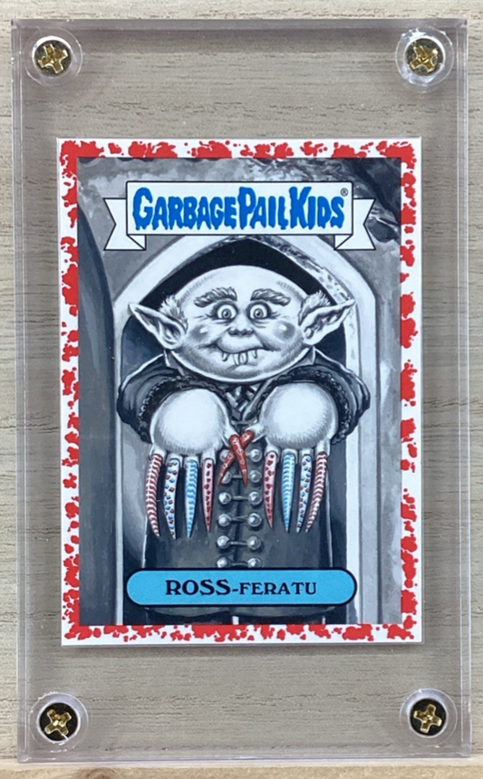 2018 Topps Garbage Pail Kids - Ross Feratu - Red 12/75